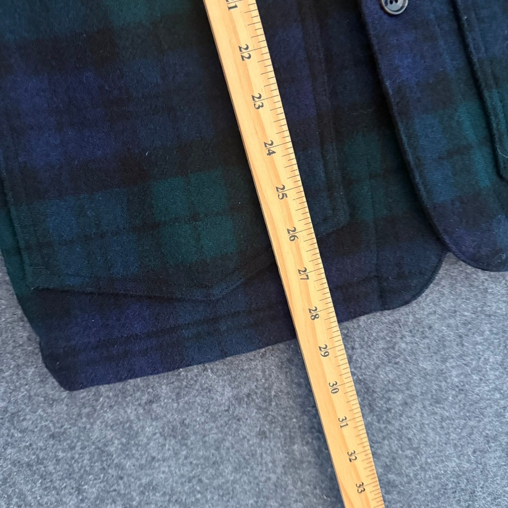 Taylor Stitch Men 38 Sz S Black Watch Plaid Ojai Wool Chore Jacket California - Picture 7 of 10